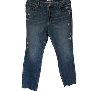 Old navy boyfriend cropped jeans